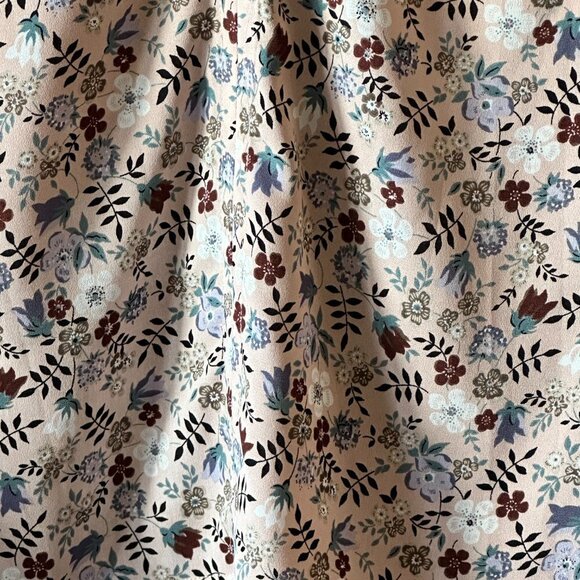 Women's S Pleione Floral Blouse Light Pink Lightweight Short Sleeves Print - Picture 4 of 7